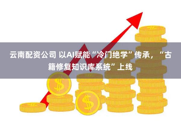 云南配资公司 以AI赋能“冷门绝学”传承，“古籍修复知识库系统”上线